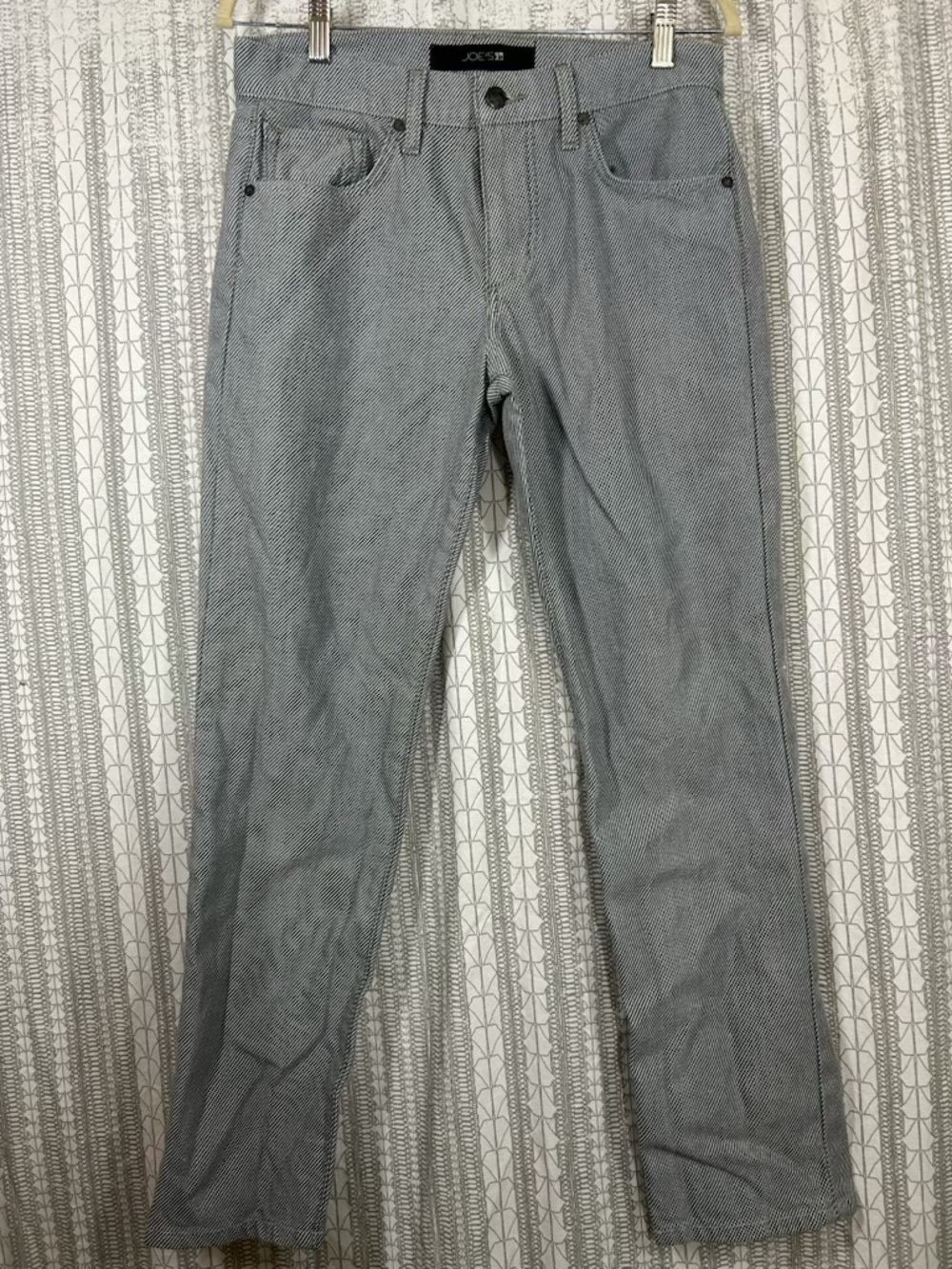 Joe's Jeans Blue and White Pinstripe Cotton Pants